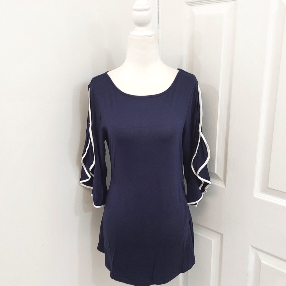 Neiman Marcus Navy Top